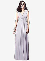 Front View Thumbnail - Moondance Draped V-Neck Shirred Chiffon Maxi Dress