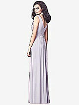 Rear View Thumbnail - Moondance Draped V-Neck Shirred Chiffon Maxi Dress