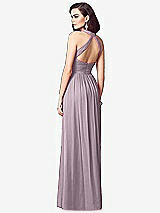 Rear View Thumbnail - Lilac Dusk Ruched Halter Open-Back Maxi Dress - Jada