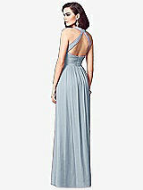 Rear View Thumbnail - Mist Ruched Halter Open-Back Maxi Dress - Jada