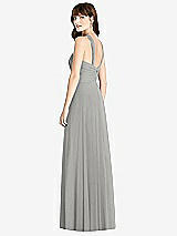 Rear View Thumbnail - Chelsea Gray Twist Halter Chiffon Maxi Dress - James