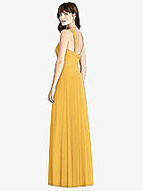 Rear View Thumbnail - NYC Yellow Twist Halter Chiffon Maxi Dress - James