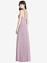 Rear View Thumbnail - Suede Rose Twist Halter Chiffon Maxi Dress - James