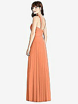 Rear View Thumbnail - Sweet Melon Twist Halter Chiffon Maxi Dress - James