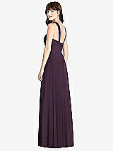 Rear View Thumbnail - Aubergine Twist Halter Chiffon Maxi Dress - James