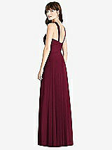 Rear View Thumbnail - Cabernet Twist Halter Chiffon Maxi Dress - James