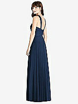 Rear View Thumbnail - Midnight Navy Twist Halter Chiffon Maxi Dress - James