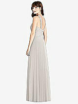 Rear View Thumbnail - Oyster Twist Halter Chiffon Maxi Dress - James