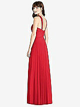 Rear View Thumbnail - Parisian Red Twist Halter Chiffon Maxi Dress - James