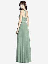 Rear View Thumbnail - Seagrass Twist Halter Chiffon Maxi Dress - James