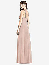 Rear View Thumbnail - Toasted Sugar Twist Halter Chiffon Maxi Dress - James