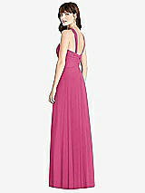 Rear View Thumbnail - Tea Rose Twist Halter Chiffon Maxi Dress - James