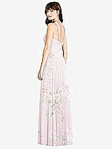 Rear View Thumbnail - Watercolor Print Twist Halter Chiffon Maxi Dress - James