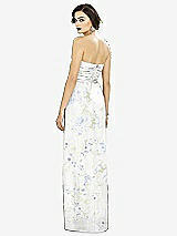 Alt View 2 Thumbnail - Bleu Garden Strapless Draped Chiffon Maxi Dress - Lila