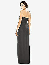 Alt View 2 Thumbnail - Caviar Gray Strapless Draped Chiffon Maxi Dress - Lila