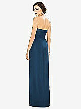 Alt View 2 Thumbnail - Dusk Blue Strapless Draped Chiffon Maxi Dress - Lila