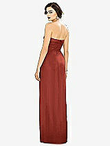 Alt View 2 Thumbnail - Amber Sunset Strapless Draped Chiffon Maxi Dress - Lila