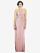 Alt View 1 Thumbnail - Ballet Pink Strapless Draped Chiffon Maxi Dress - Lila