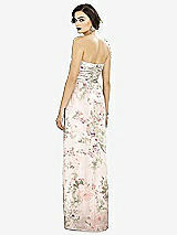 Alt View 2 Thumbnail - Blush Garden Strapless Draped Chiffon Maxi Dress - Lila