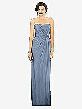 Alt View 1 Thumbnail - Cloudy Strapless Draped Chiffon Maxi Dress - Lila