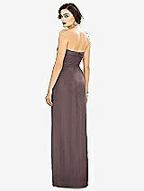 Alt View 2 Thumbnail - French Truffle Strapless Draped Chiffon Maxi Dress - Lila