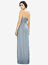 Alt View 2 Thumbnail - Mist Strapless Draped Chiffon Maxi Dress - Lila