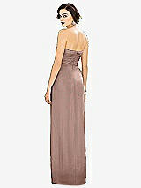 Alt View 2 Thumbnail - Neu Nude Strapless Draped Chiffon Maxi Dress - Lila