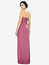 Alt View 2 Thumbnail - Orchid Pink Strapless Draped Chiffon Maxi Dress - Lila