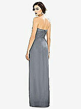 Alt View 2 Thumbnail - Platinum Strapless Draped Chiffon Maxi Dress - Lila