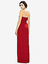 Alt View 2 Thumbnail - Parisian Red Strapless Draped Chiffon Maxi Dress - Lila