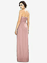 Alt View 2 Thumbnail - Rose - PANTONE Rose Quartz Strapless Draped Chiffon Maxi Dress - Lila