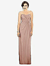 Alt View 1 Thumbnail - Toasted Sugar Strapless Draped Chiffon Maxi Dress - Lila