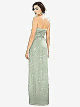 Alt View 2 Thumbnail - Vintage Primrose Sage Strapless Draped Chiffon Maxi Dress - Lila