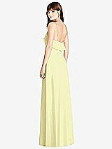 Rear View Thumbnail - Butter Yellow Ruffle-Trimmed Backless Maxi Dress