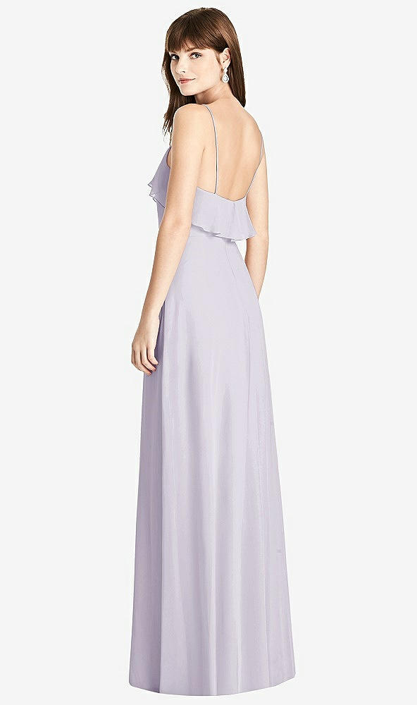 Back View - Moondance Ruffle-Trimmed Backless Maxi Dress