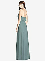 Rear View Thumbnail - Icelandic Ruffle-Trimmed Backless Maxi Dress