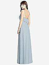 Rear View Thumbnail - Mist Ruffle-Trimmed Backless Maxi Dress