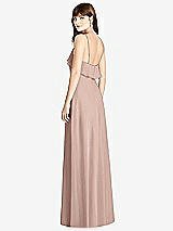 Rear View Thumbnail - Neu Nude Ruffle-Trimmed Backless Maxi Dress