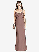 Front View Thumbnail - Sienna Ruffle-Trimmed Backless Maxi Dress