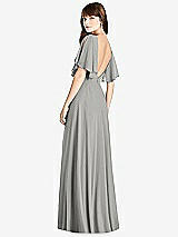 Front View Thumbnail - Chelsea Gray Split Sleeve Backless Maxi Dress - Lila