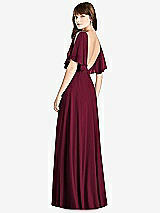 Front View Thumbnail - Cabernet Split Sleeve Backless Maxi Dress - Lila