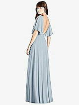 Front View Thumbnail - Mist Split Sleeve Backless Maxi Dress - Lila