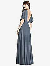 Front View Thumbnail - Silverstone Split Sleeve Backless Maxi Dress - Lila