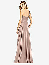 Rear View Thumbnail - Bliss One-Shoulder Draped Chiffon Maxi Dress - Dani