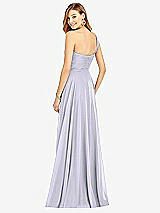 Rear View Thumbnail - Silver Dove One-Shoulder Draped Chiffon Maxi Dress - Dani