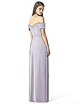 Rear View Thumbnail - Moondance Off-the-Shoulder Ruched Chiffon Maxi Dress - Alessia