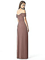 Rear View Thumbnail - Sienna Off-the-Shoulder Ruched Chiffon Maxi Dress - Alessia