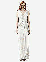 Front View Thumbnail - Spring Fling Sleeveless Draped Faux Wrap Maxi Dress - Dahlia