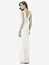 Rear View Thumbnail - Spring Fling Sleeveless Draped Faux Wrap Maxi Dress - Dahlia