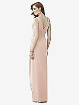 Rear View Thumbnail - Cameo Sleeveless Draped Faux Wrap Maxi Dress - Dahlia